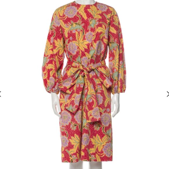 RHODE Athena Floral Midi Dress - Small - Picture 1 of 6